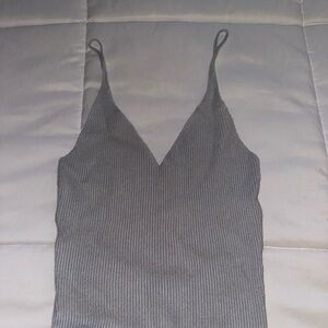 Pacsun Light Grey Ribbed Knit Tank